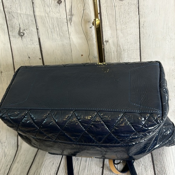 Coach Poppy navy liquid glass shoulder or tote bag - Picture 10 of 16